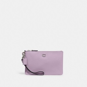 Coach Small Wristlet Plateadas Moradas | COH865622