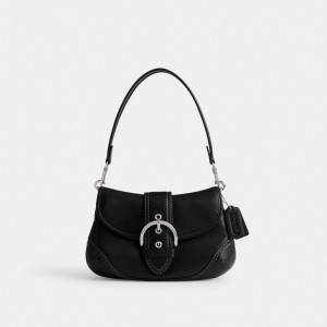 Coach Soho Bag In Regenerative Leather Plateadas Negras | COH864969