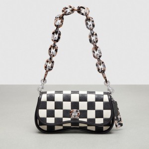 Coach Wavy Dinky Bag In Patchwork Checkerboard Upcrafted Leather Negras | COH864970