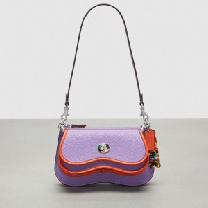 Coach Wavy Double Pouch Bag Naranjas | COH864988