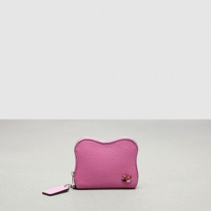 Coach Wavy Zip Around Wallet In Coachtopia Leather Rosas | COH865559