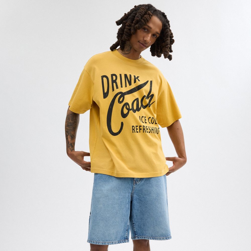 Coach Americana T Shirt Amarillo | COH866927