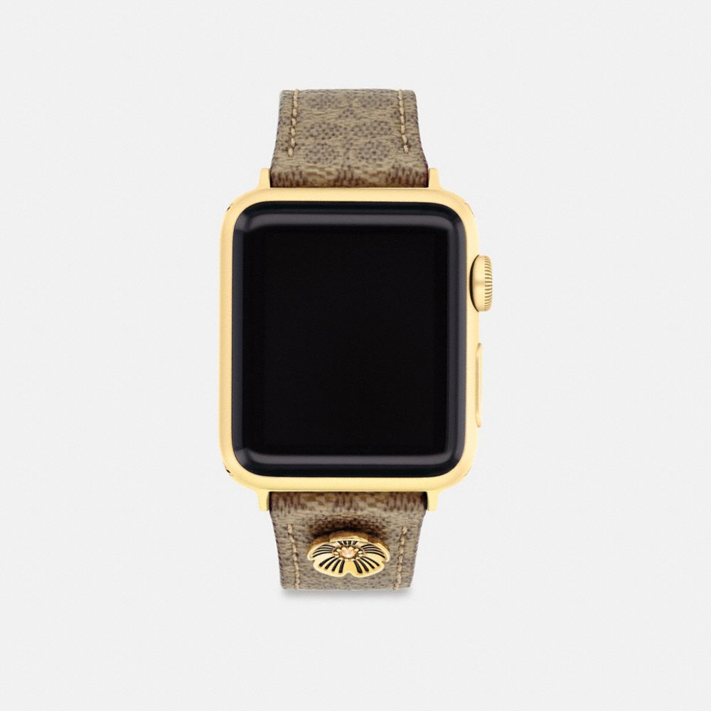 Coach Apple Watch® Strap, 38 Mm, 40 Mm And 41 Mm Marrones | COH866249