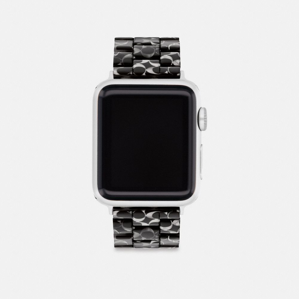 Coach Apple Watch® Strap, 38 Mm, 40 Mm And 41 Mm Negras | COH866250