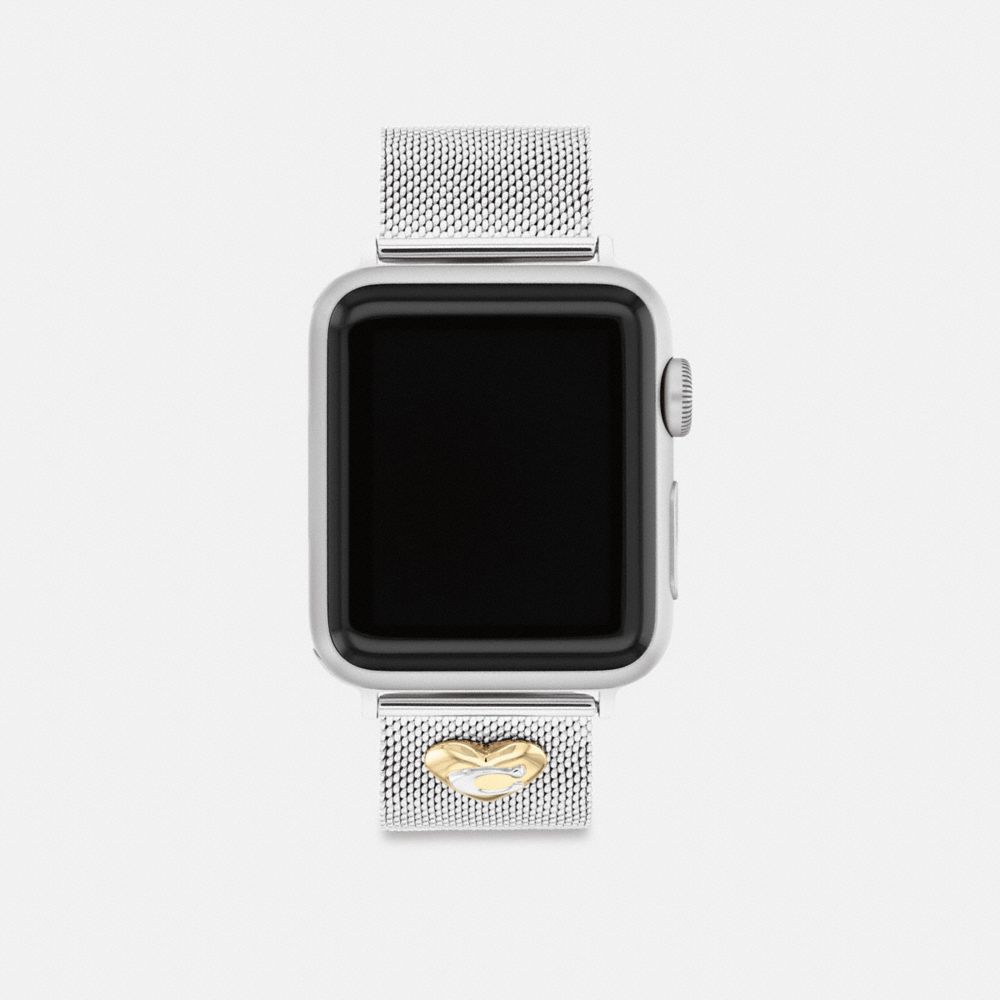 Coach Apple Watch® Strap, 38 Mm, 40 Mm And 41 Mm Gris | COH866287