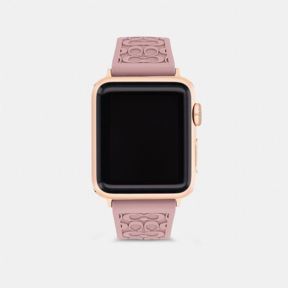 Coach Apple Watch® Strap, 38 Mm And 40 Mm Rosas | COH866270