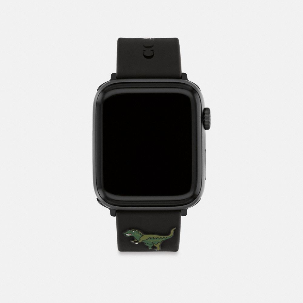 Coach Apple Watch® Strap, 42 Mm, 44 Mm And 45 Mm Negras | COH866960