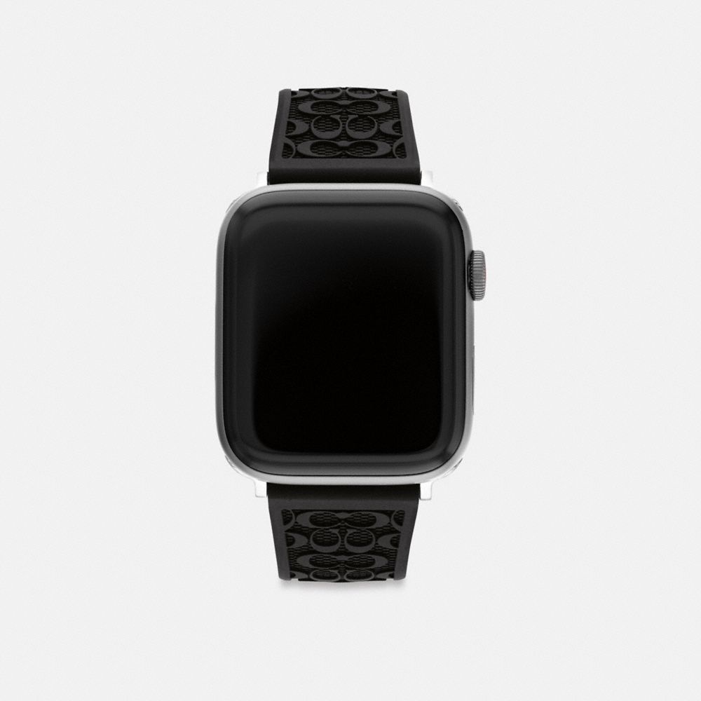 Coach Apple Watch® Strap, 42 Mm And 44 Mm Negras | COH866968