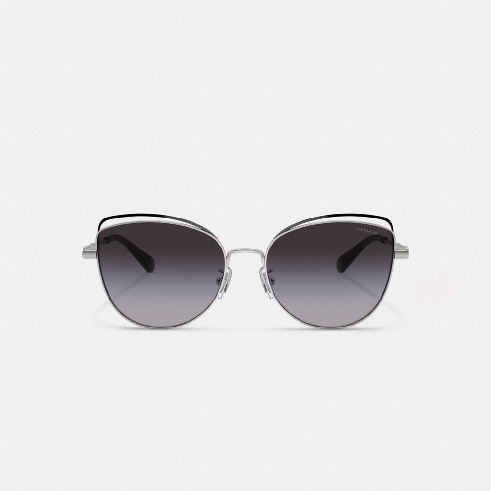 Coach Bandit Wire Oval Sunglasses Gris | COH866327