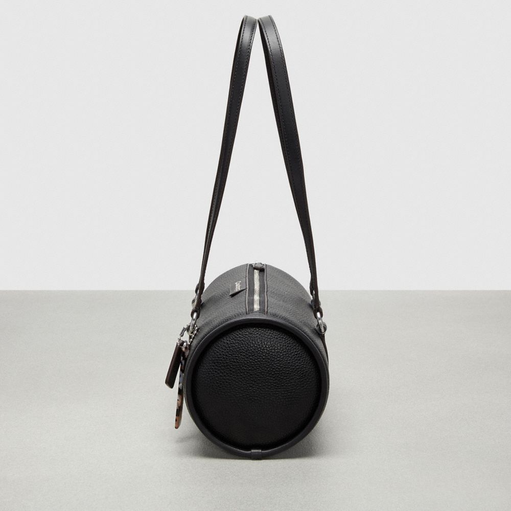 Coach Barrel Bag In Pebbled Coachtopia Leather Negras | COH864752