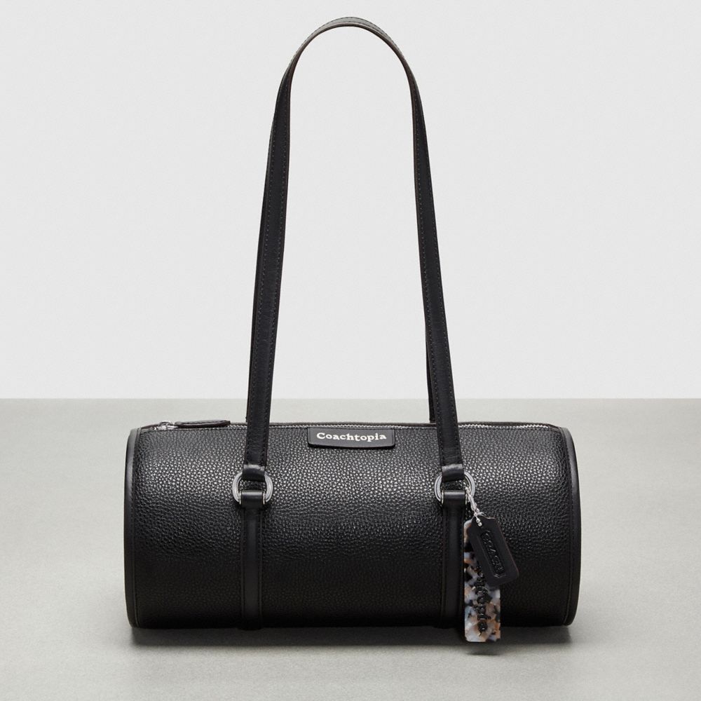 Coach Barrel Bag In Pebbled Coachtopia Leather Negras | COH864752