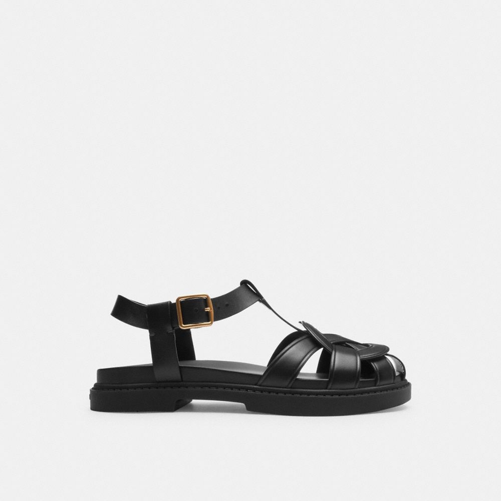 Coach Bella Fisherman Sandal Negras | COH865900