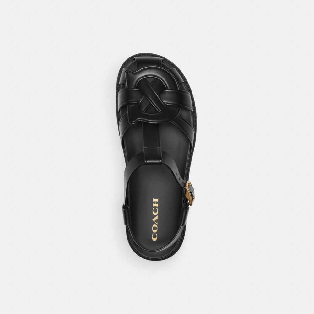 Coach Bella Fisherman Sandal Negras | COH865900