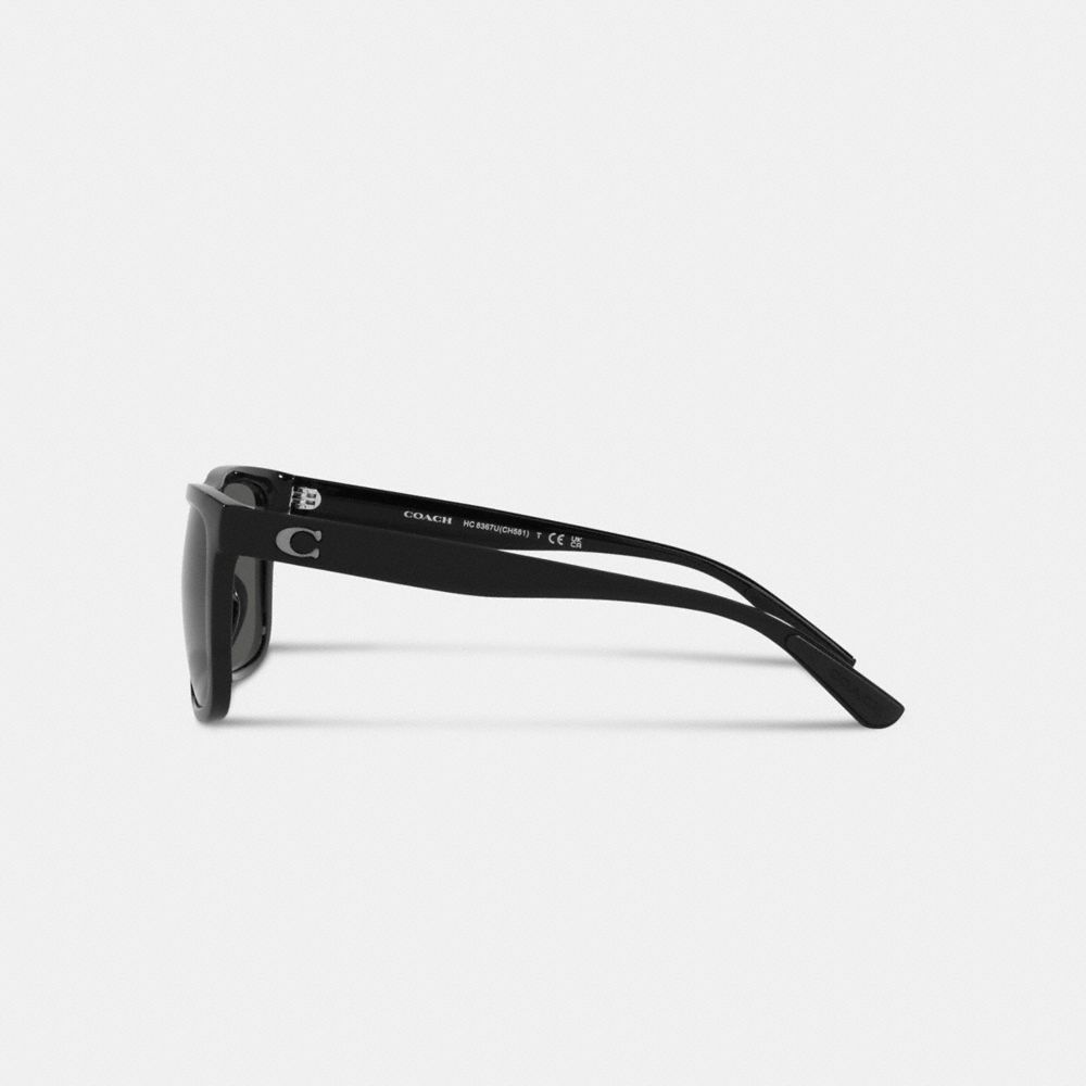 Coach Beveled Signature Flat Top Square Sunglasses Negras | COH866367