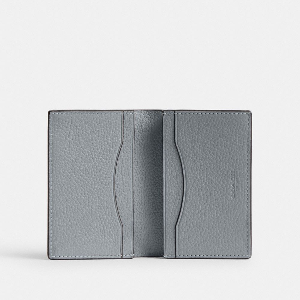 Coach Bifold Card Case Gris Azules | COH866762