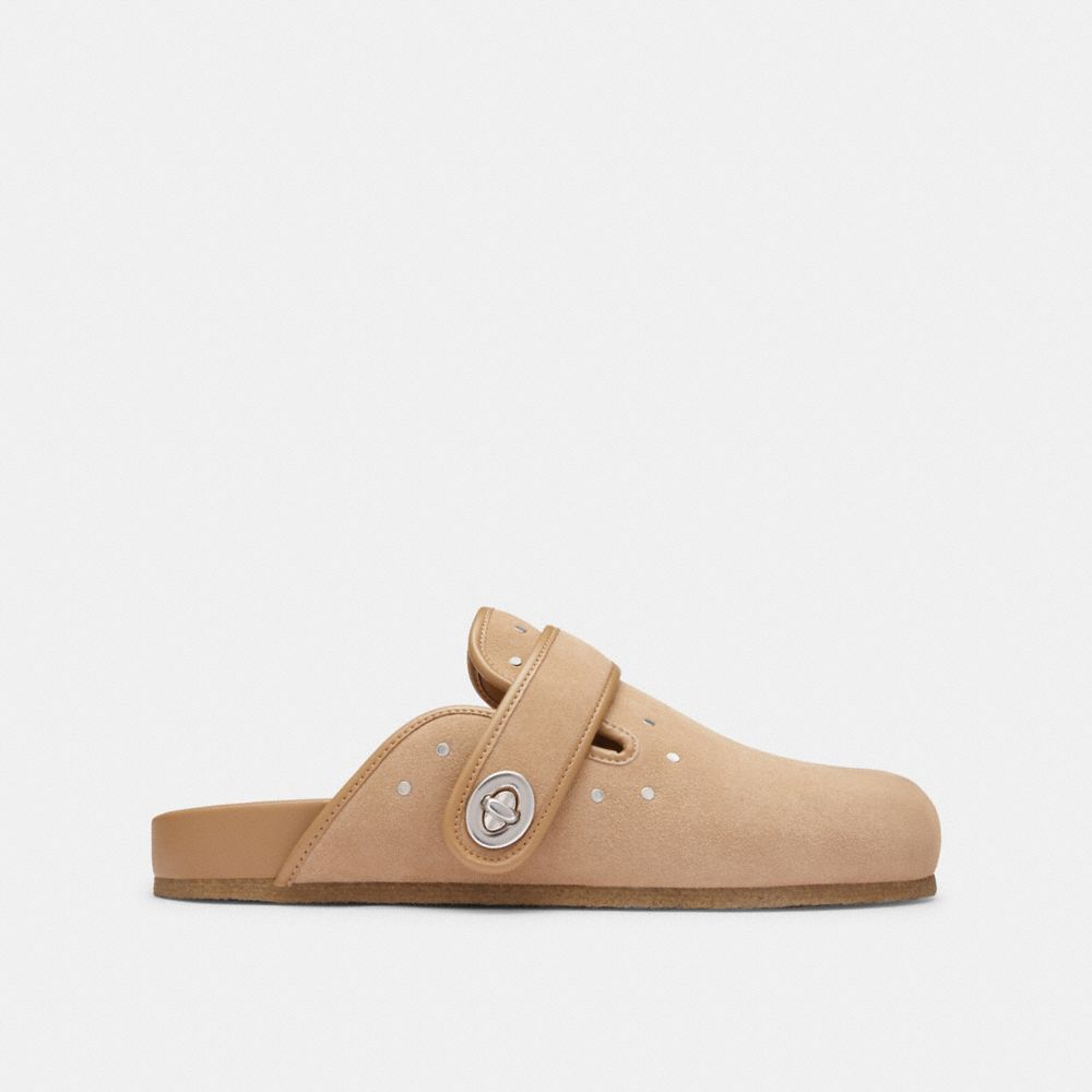 Coach Blake Clog With Rivets Beige | COH865779