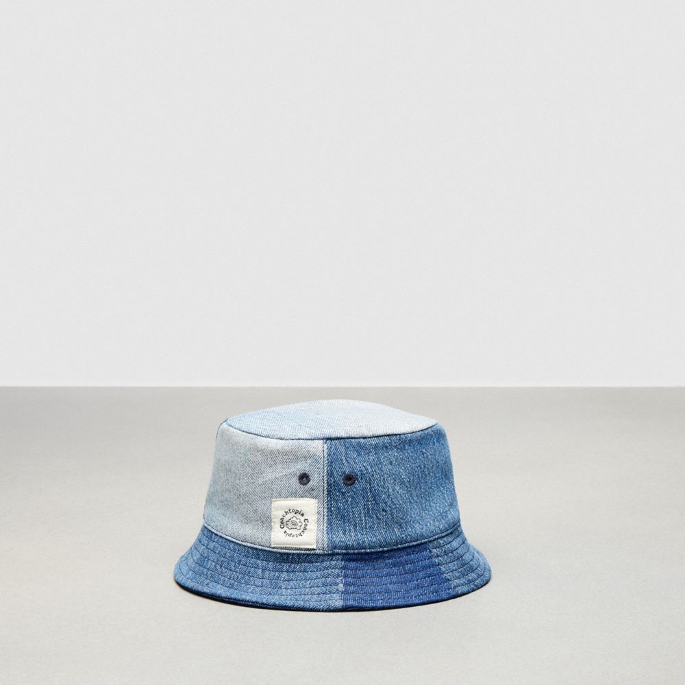 Coach Bucket Hat In Repurposed Denim Azules | COH867040