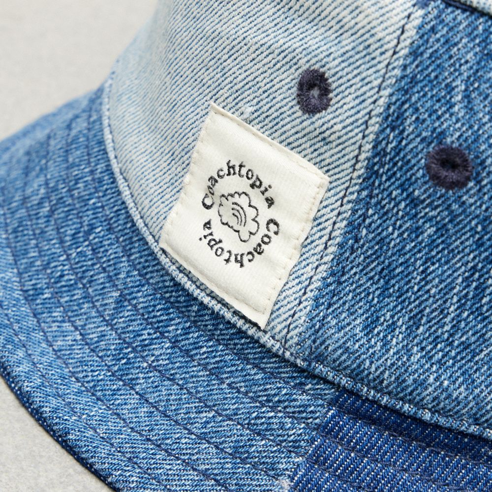 Coach Bucket Hat In Repurposed Denim Azules | COH867040