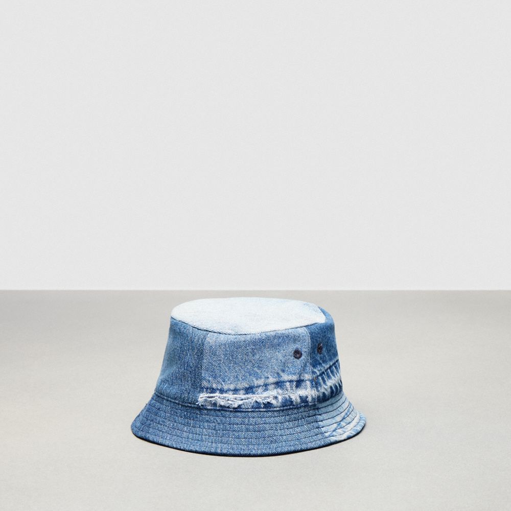 Coach Bucket Hat In Repurposed Denim Azules | COH867040