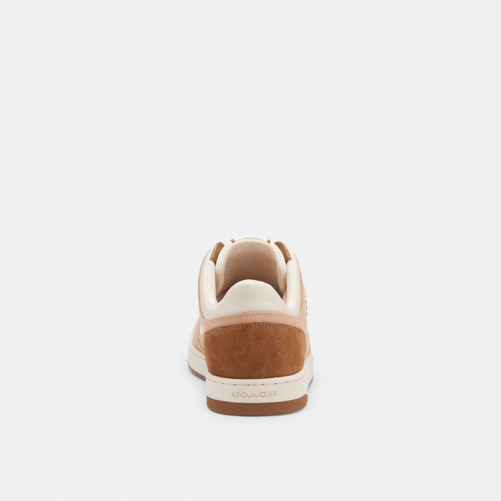 Coach C201 Low Top Sneaker White/Brown | COH865826