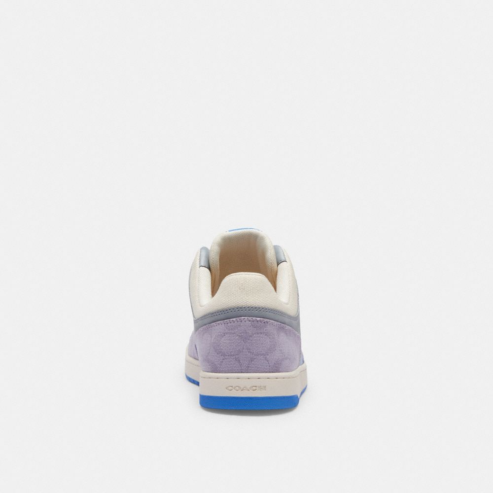 Coach C201 Sneaker In Signature Canvas Moradas | COH866808