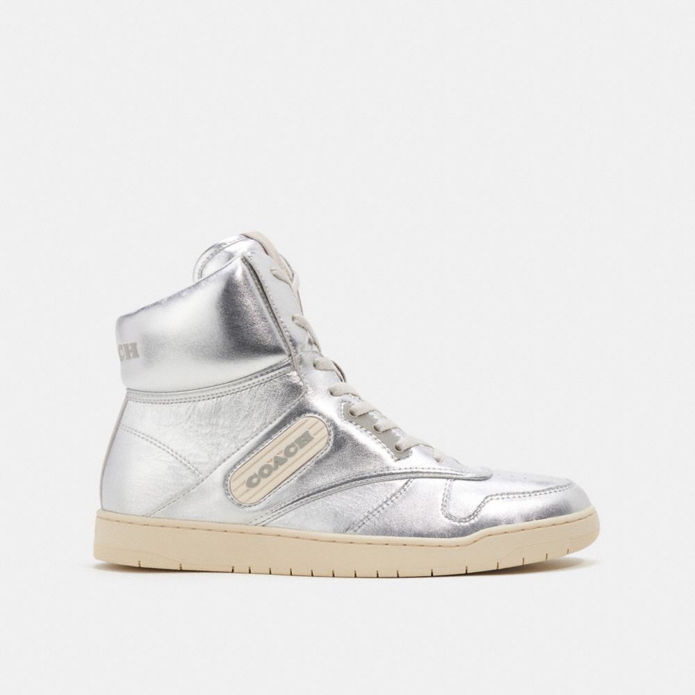 Coach C202 High Top Sneaker Plateadas | COH865823