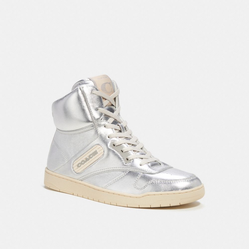 Coach C202 High Top Sneaker Plateadas | COH865823