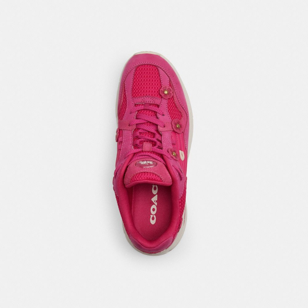 Coach C301 Sneaker With Tea Rose Rosas | COH865814