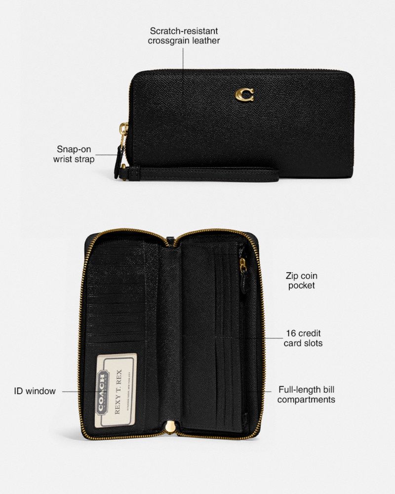 Coach Continental Wallet Plateadas | COH865497