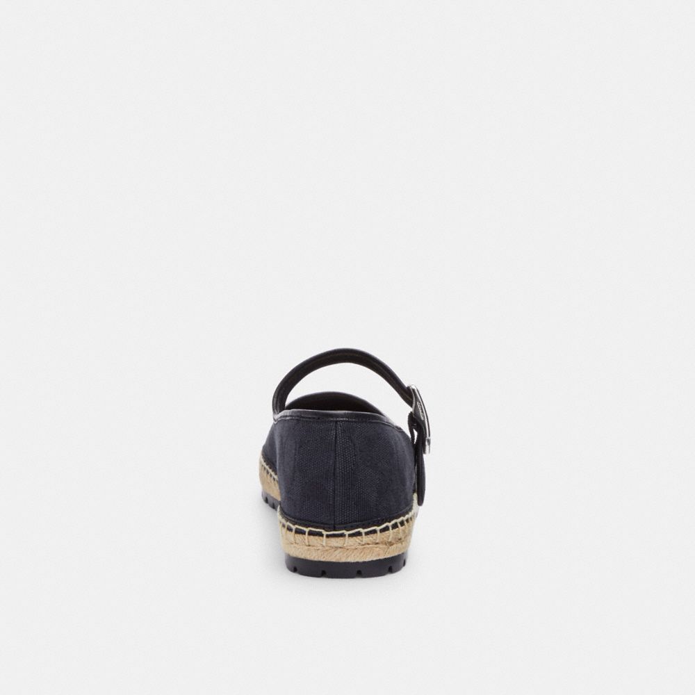 Coach Courtney Espadrille In Signature Canvas Negras | COH865763