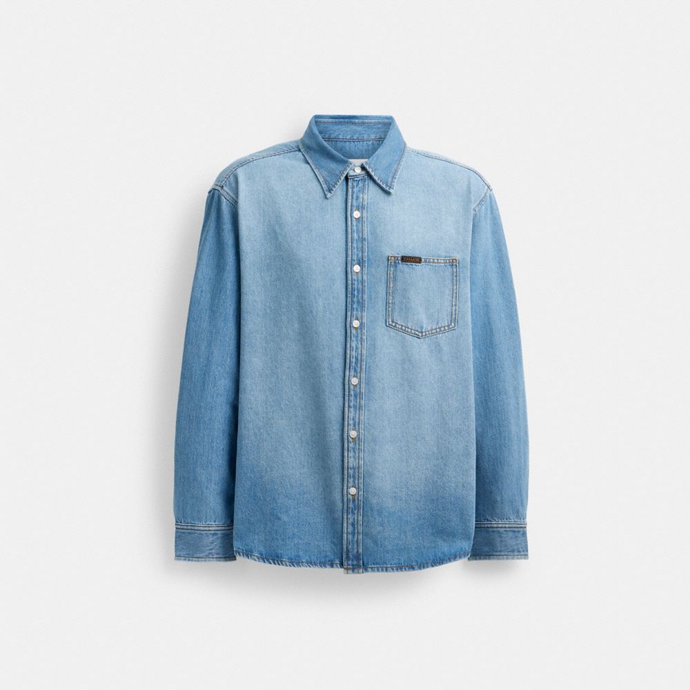 Coach Denim Shirt Azules Claro | COH866918