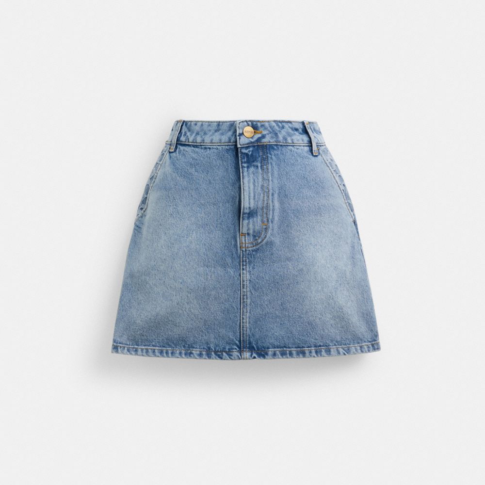 Coach Denim Skirt Azules | COH866037