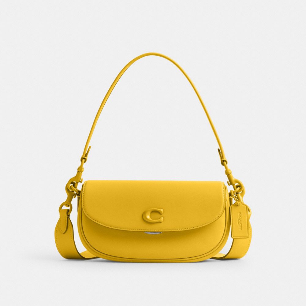 Coach Emmy Saddle Bag 23 Plateadas | COH864922