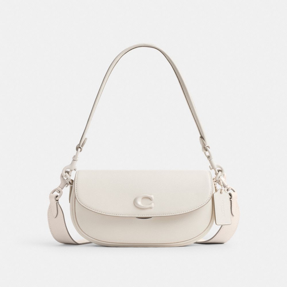 Coach Emmy Saddle Bag 23 Plateadas | COH864819