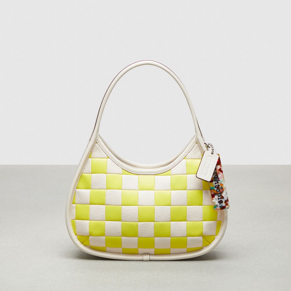 Coach Ergo Bag In Checkerboard Patchwork Upcrafted Leather Amarillo Claro | COH864811