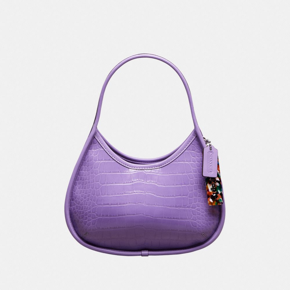 Coach Ergo Bag In Croc Embossed Coachtopia Leather Moradas | COH864840