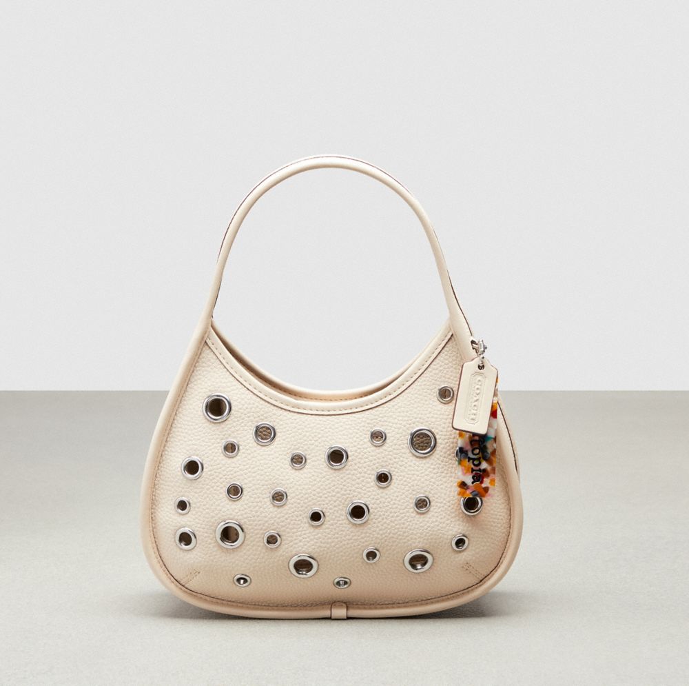 Coach Ergo Bag In Pebbled Coachtopia Leather: Grommets Beige | COH864914