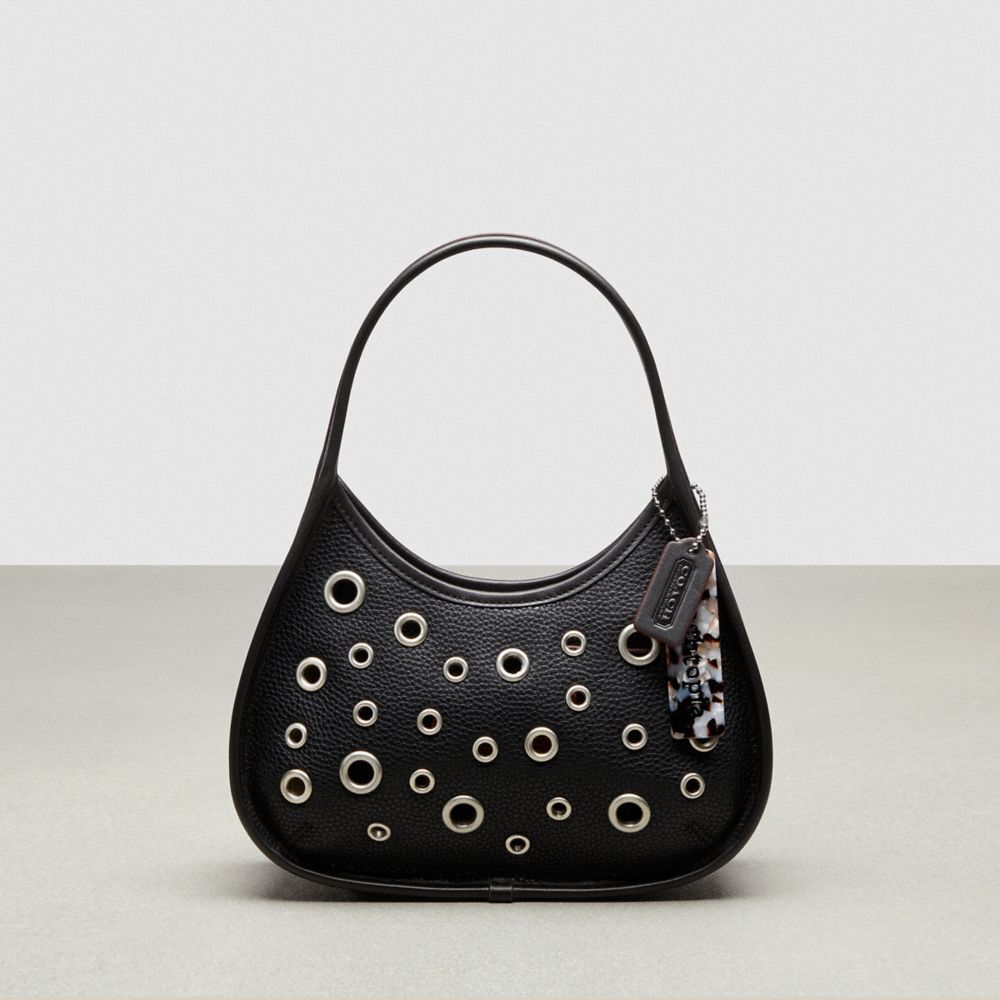 Coach Ergo Bag In Pebbled Coachtopia Leather: Grommets Negras | COH864816