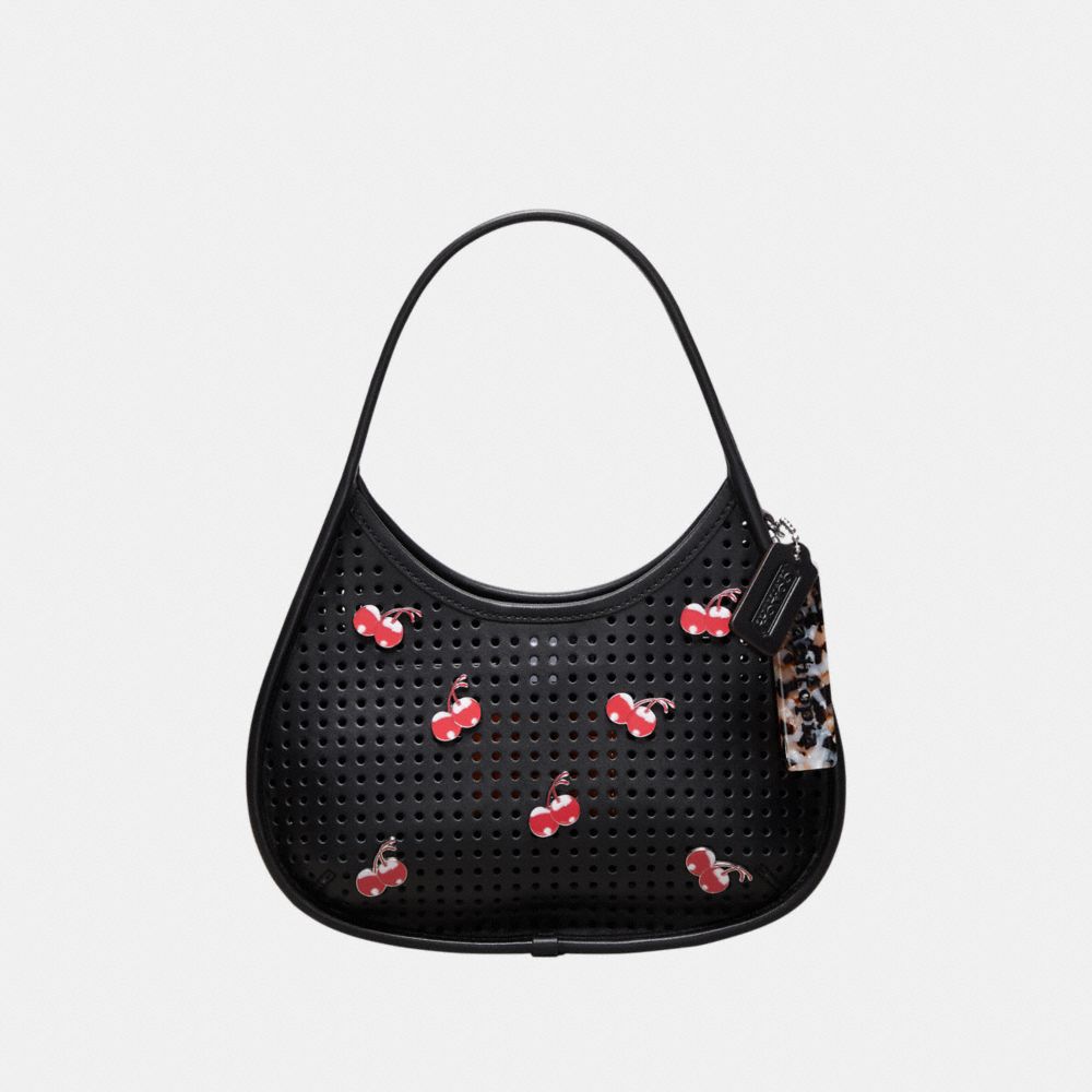 Coach Ergo Bag In Perforated Upcrafted Leather With Cherry Pins Negras | COH864938