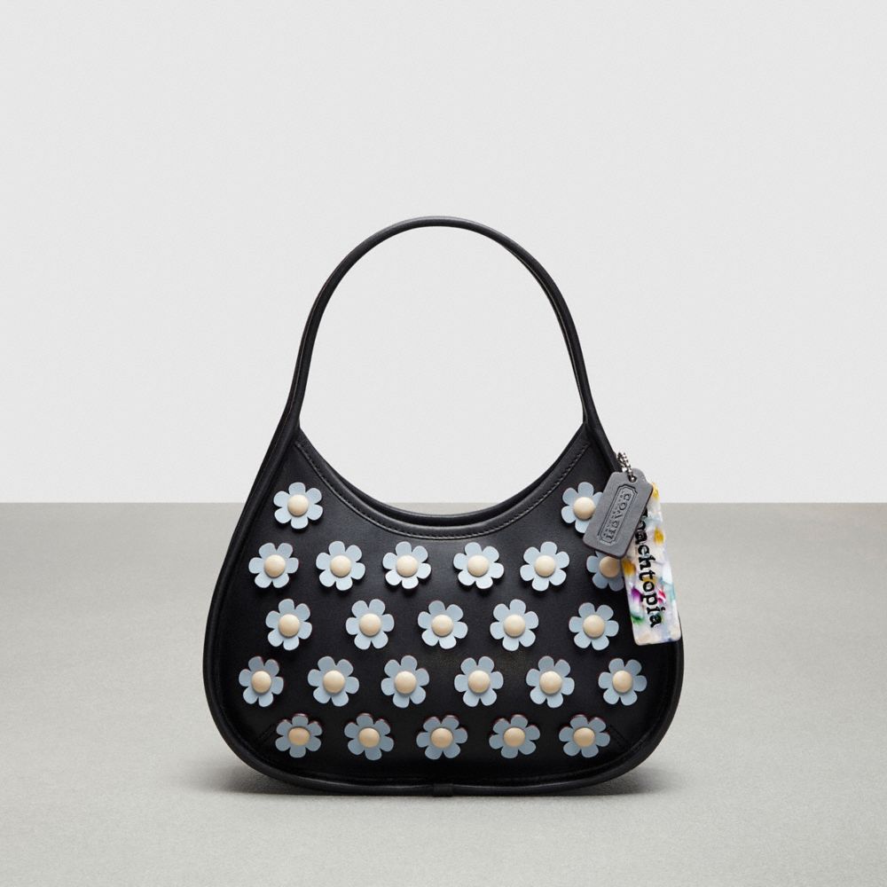 Coach Ergo Bag With Mini Flower Appliqué In Upcrafted Leather Negras Azules Multicolor | COH864897