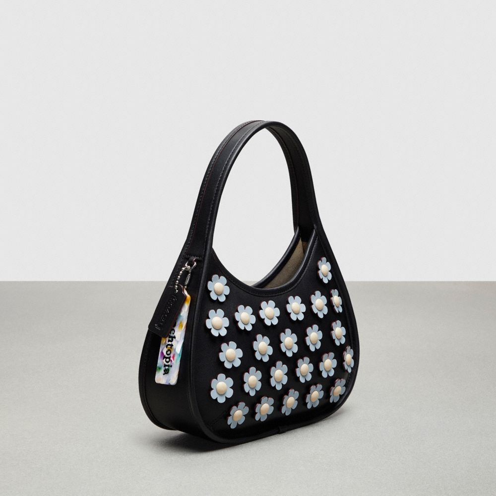 Coach Ergo Bag With Mini Flower Appliqué In Upcrafted Leather Negras Azules Multicolor | COH864897