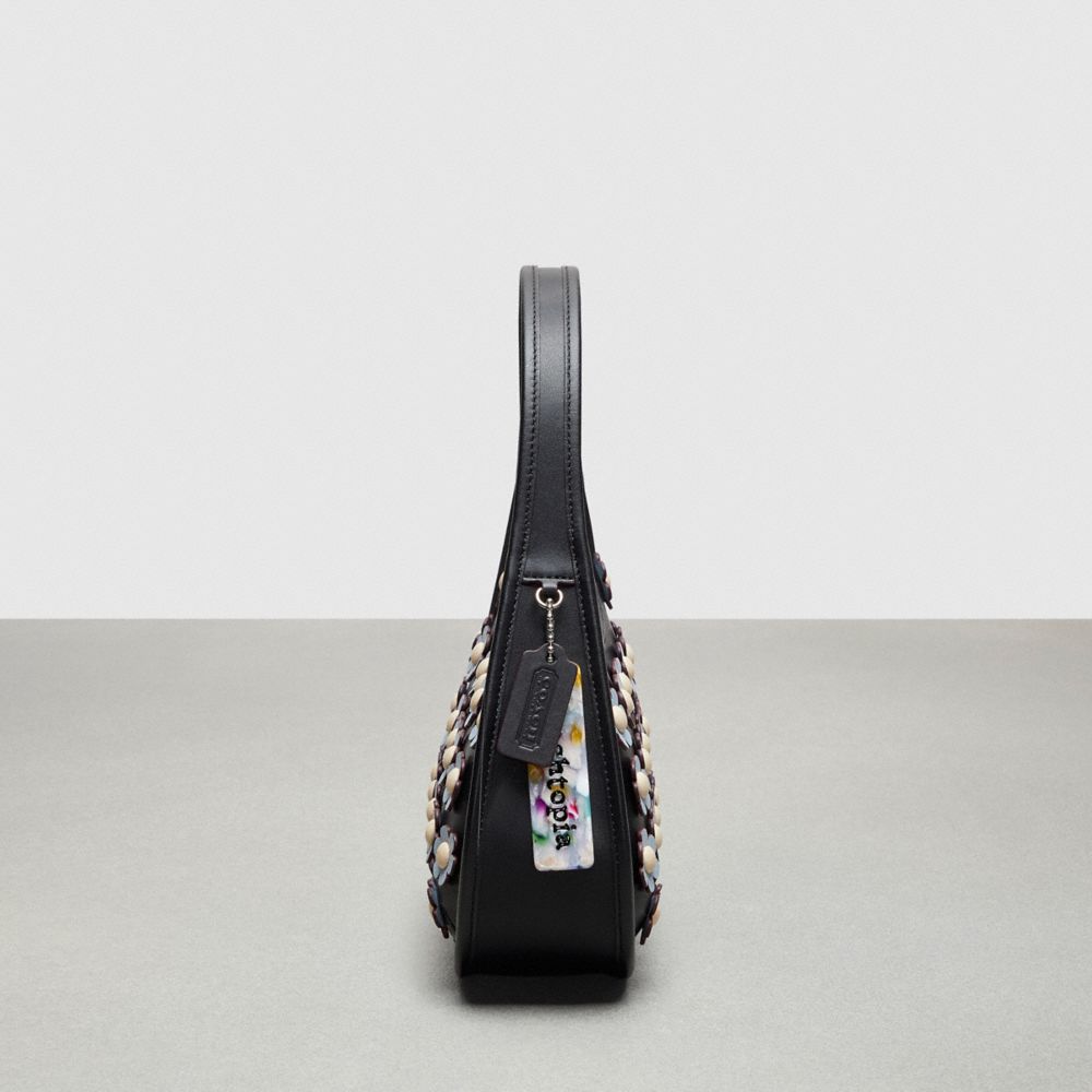 Coach Ergo Bag With Mini Flower Appliqué In Upcrafted Leather Negras Azules Multicolor | COH864897