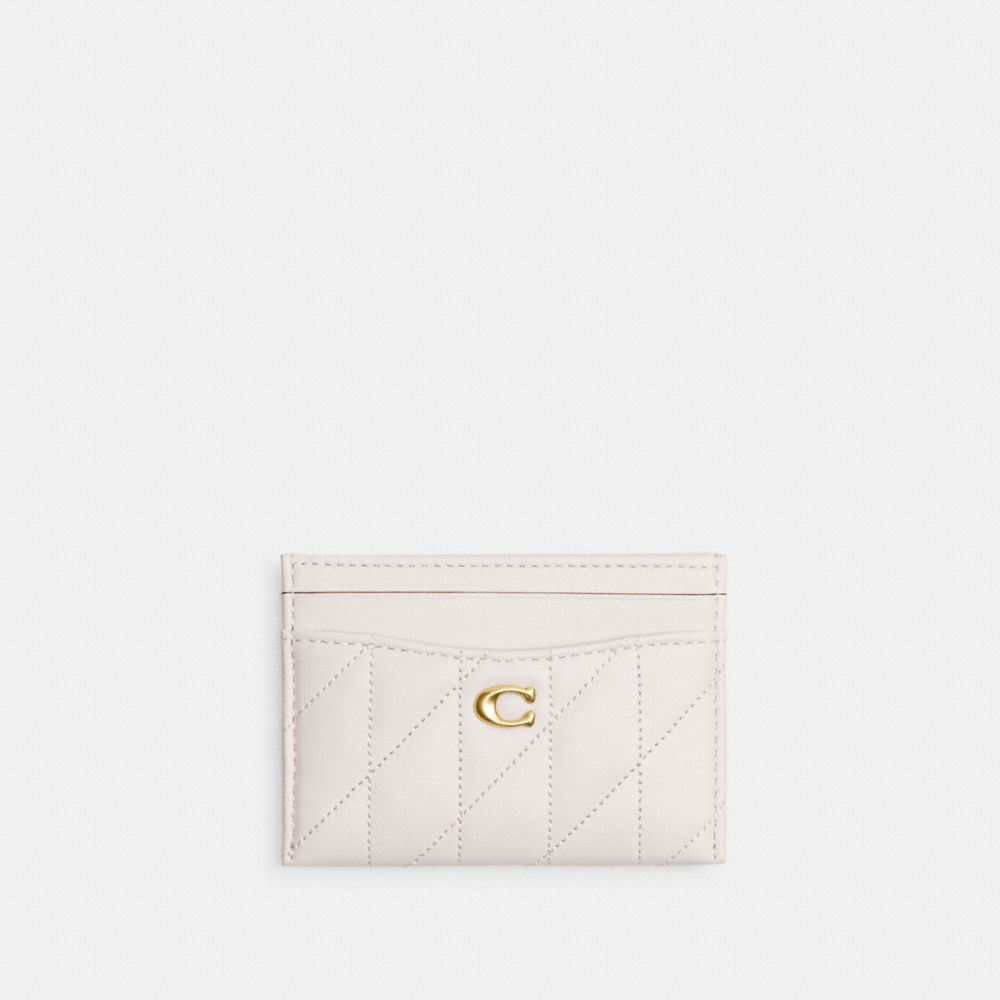 Coach Essential Card Case With Pillow Quilting Blancas | COH865609