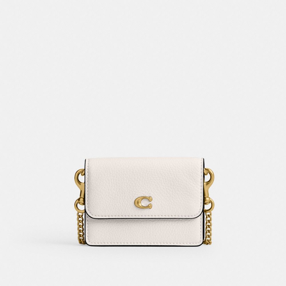 Coach Essential Half Flap Card Case Blancas | COH865579