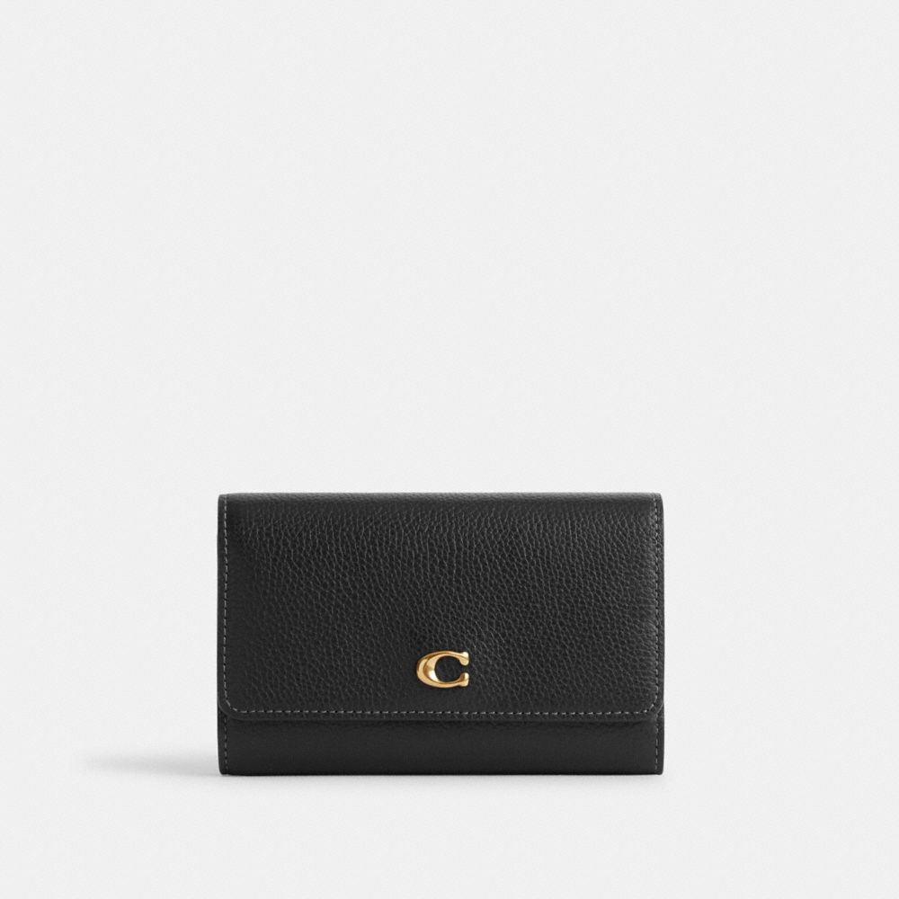 Coach Essential Medium Flap Wallet Negras | COH865507