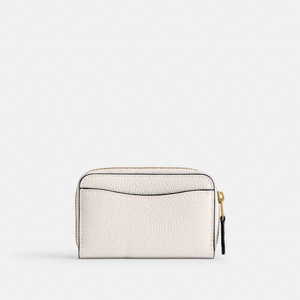 Coach Essential Small Zip Around Card Case Blancas | COH865585