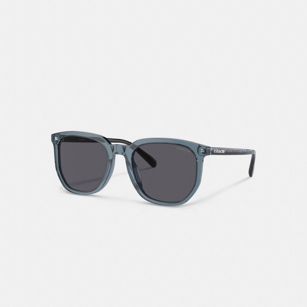 Coach Geometric Square Sunglasses Azules | COH866395