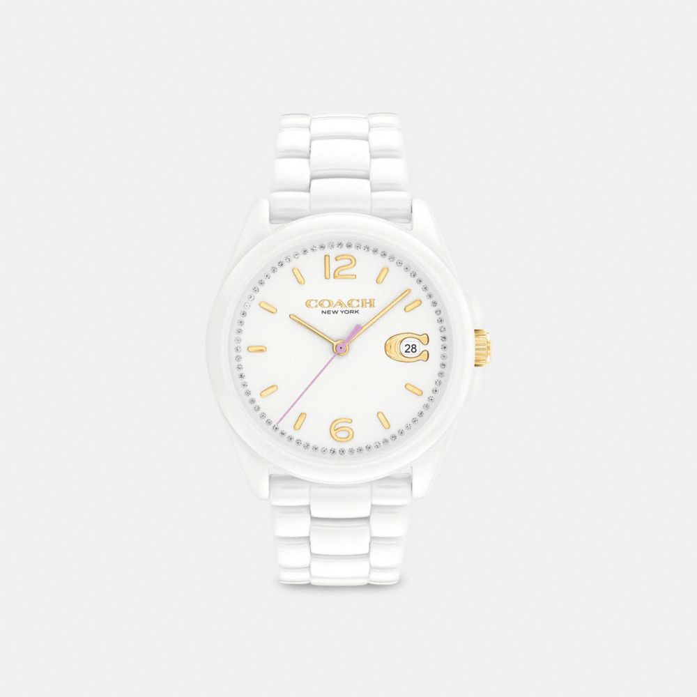 Coach Greyson Watch, 36 Mm Blancas | COH866261