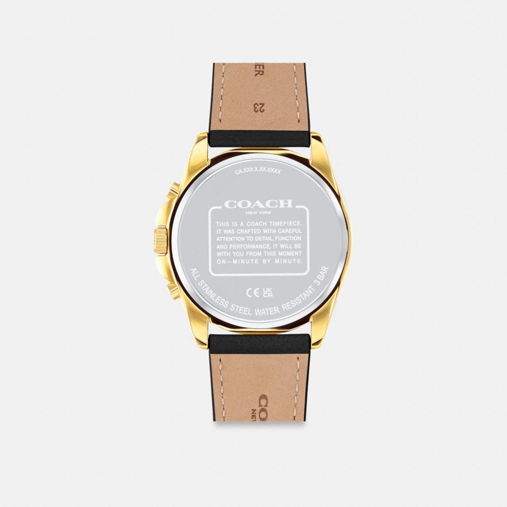 Coach Greyson Watch, 43 Mm Negras | COH866979