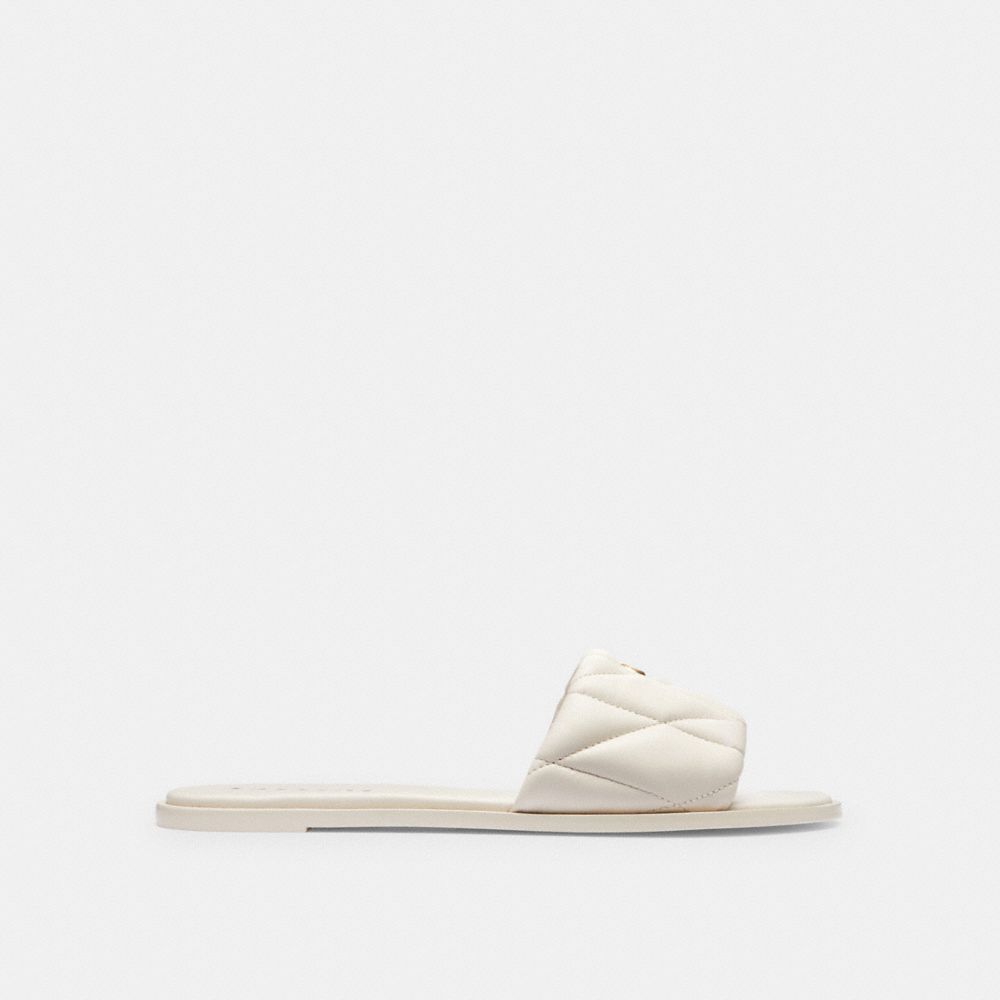 Coach Holly Sandal With Quilting Blancas | COH865893